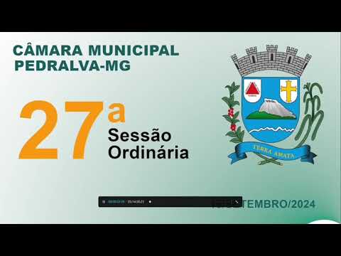câmara Sessão ordinária do dia 16 de setembro de 2024