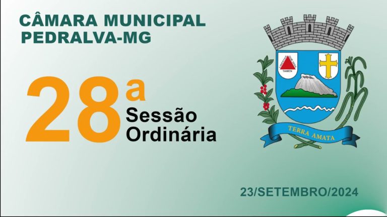 câmara Sessão ordinária do dia 23 de setembro de 2024
