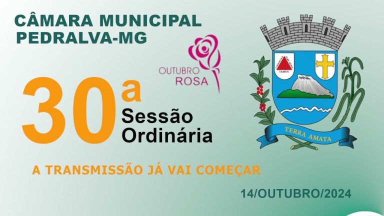 câmara Sessão ordinária do dia 14 de outubro de 2024