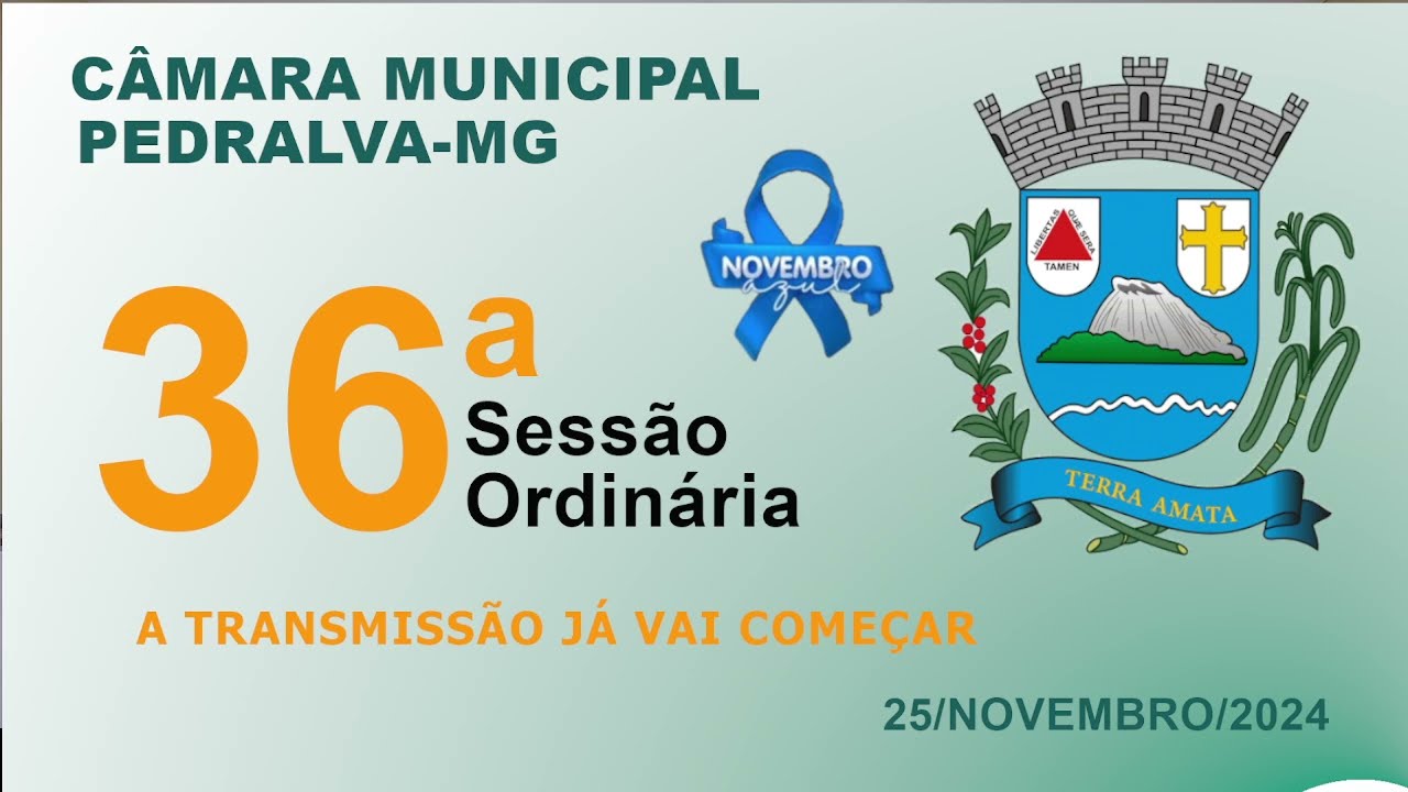 câmara Sessão ordinária do dia 25 de novembro de 2024