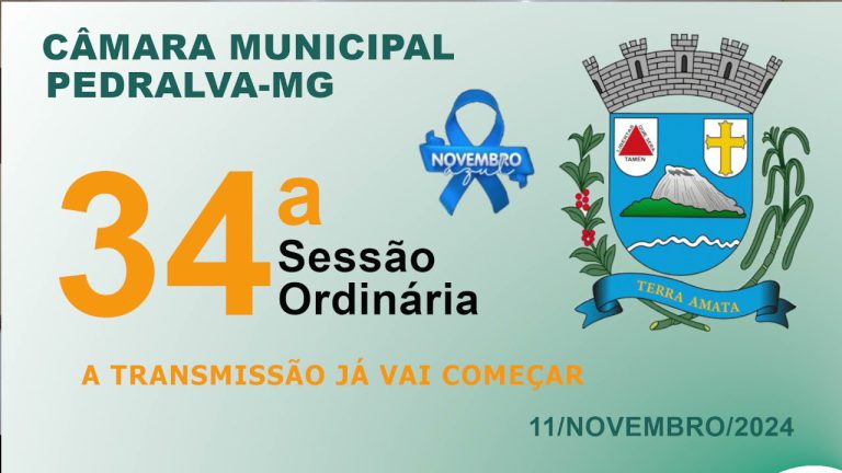 câmara Sessão Ordinária do dia 11 de novembro de 2024