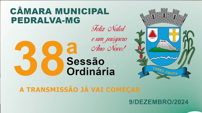 câmara Sessão ordinária do dia 9 de dezembro de 2024