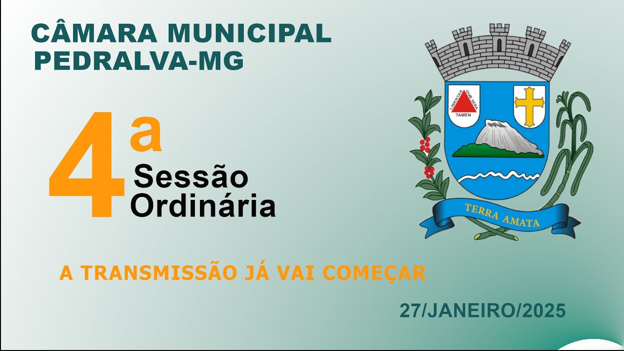 câmara Sessão Ordinária do dia 27 de janeiro de 2025