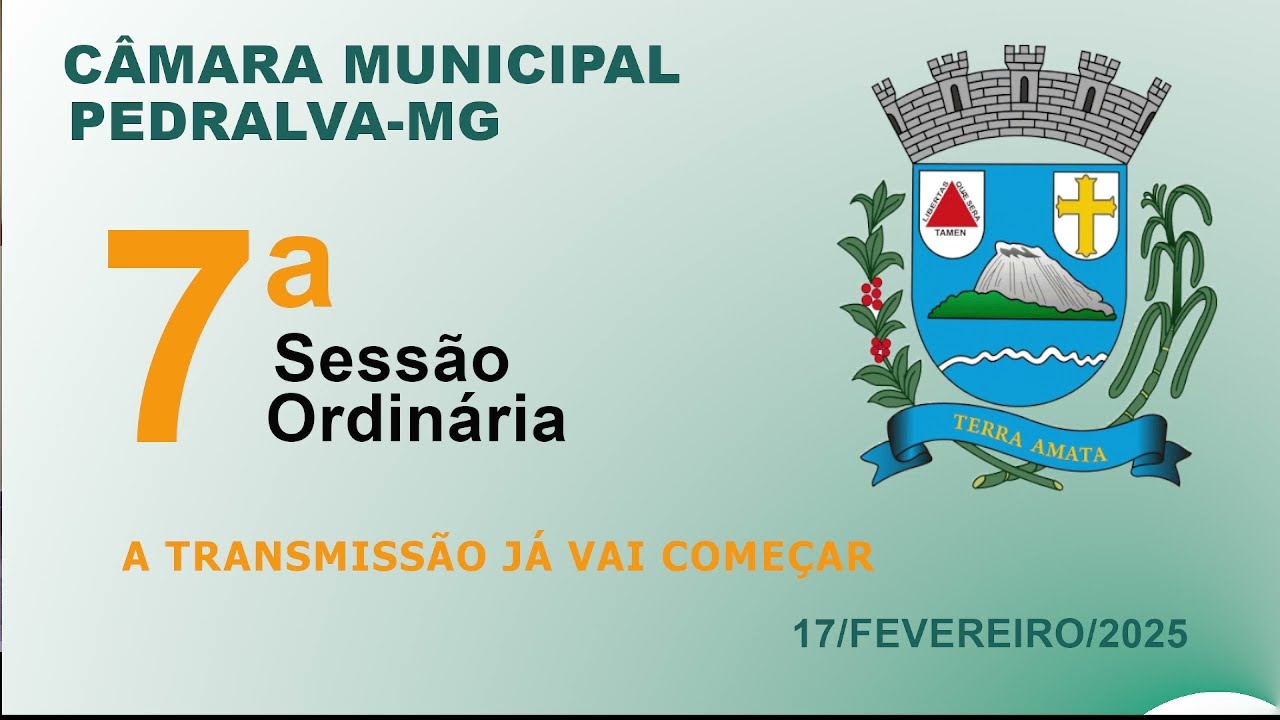 câmara Sessão ordinária do dia 17 de fevereiro de 2025