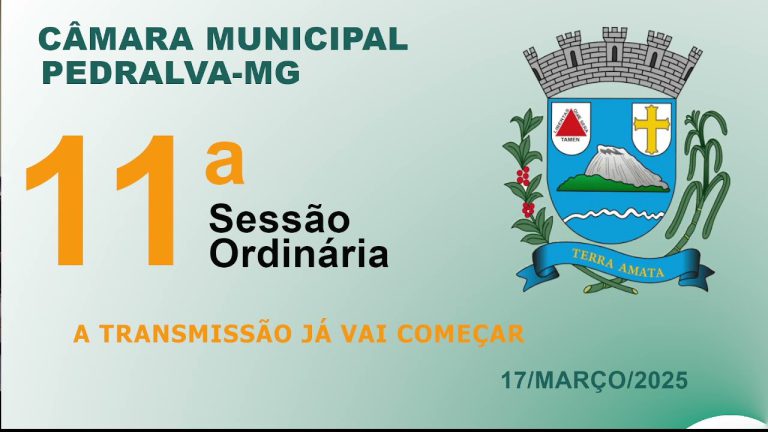 câmara Sessão ordinária do dia 17 de março de 2025