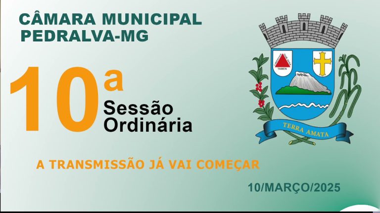 câmara Sessão ordinária do dia 10 de março de 2025