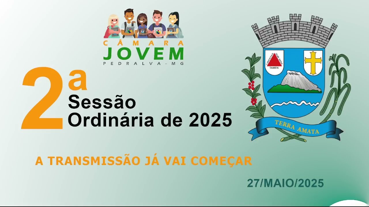 câmara Sessão ordinária da Câmara Jovem realizada em 27 de maio de 2025