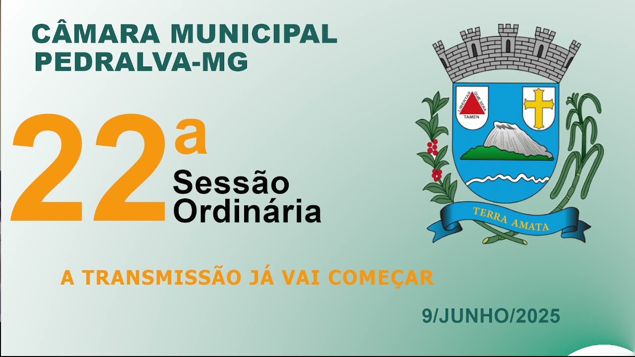 câmara Sessão ordinária do dia 9 de junho de 2025