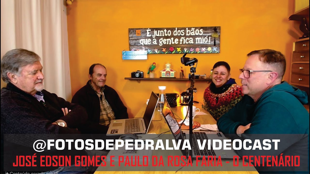 José Edson Gomes e Paulo da Rosa Faria – @fotosdepedralva videocast – Jornal O Centenário