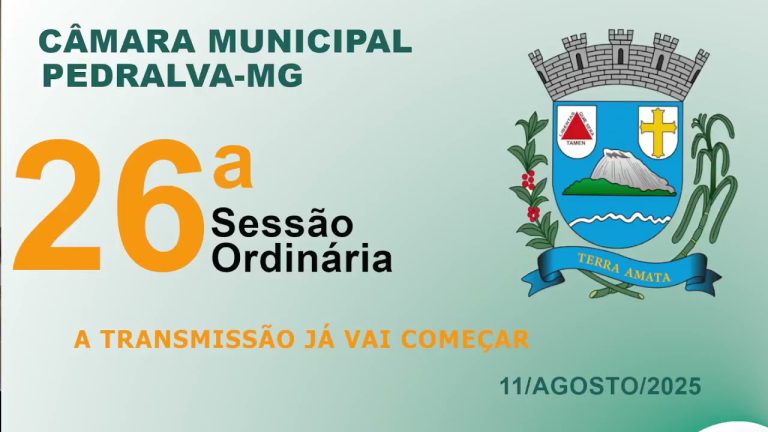 câmara Sessão ordinária do dia 11 de agosto de 2025