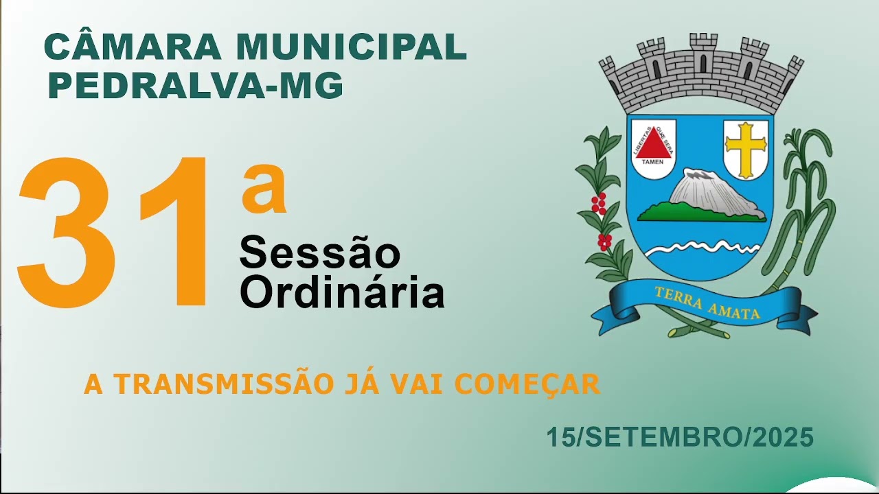 câmara Sessão ordinária do dia 15 de setembro de 2025