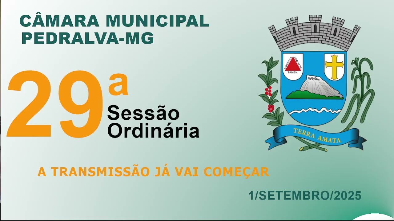 câmara Sessão Ordinária do dia 1 de setembro de 2025