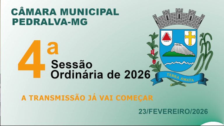 câmara Sessão ordinária do dia 23 de fevereiro de 2026